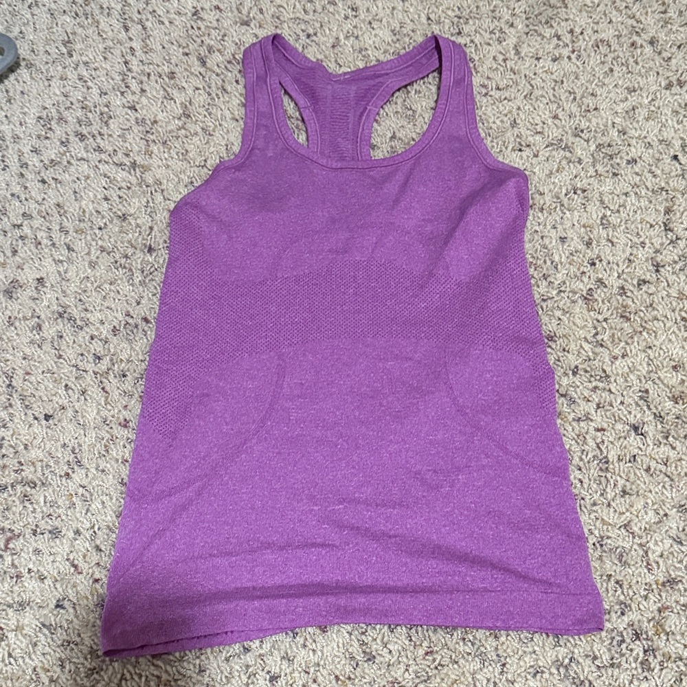 lululemon purple swiftly tech tank top